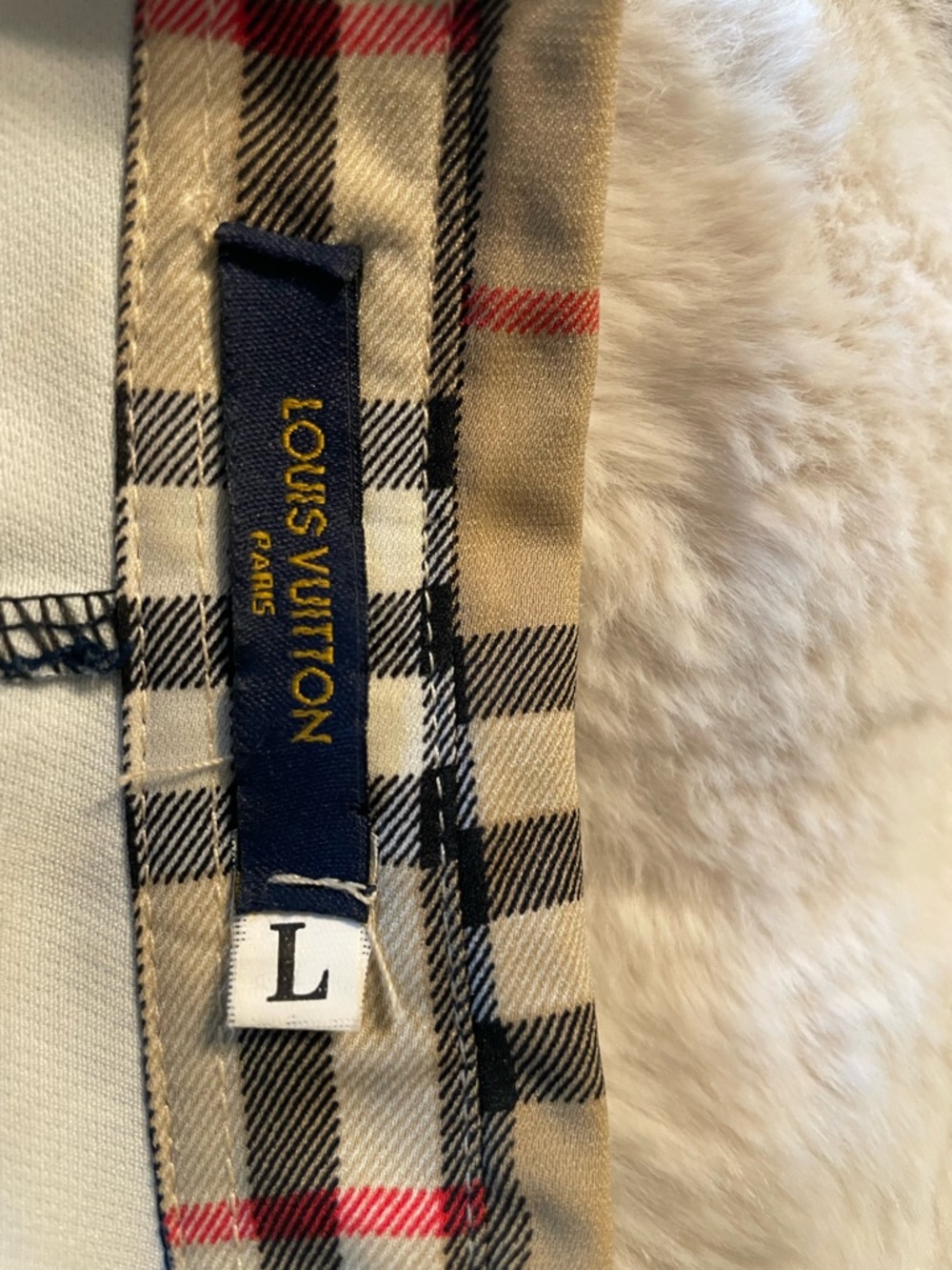 Louis Vuitton Collar dress with Beige Plaid Trim - Picture 8 of 10